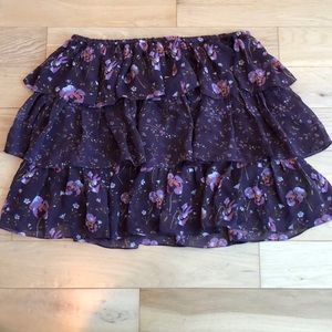 LoveShack Fancy Tiered Mini Skirt